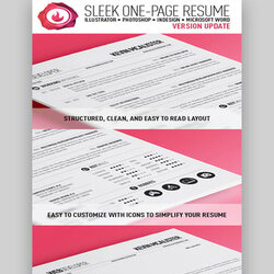 Capital Best One Page Resume Templates Examples Bold Clean
