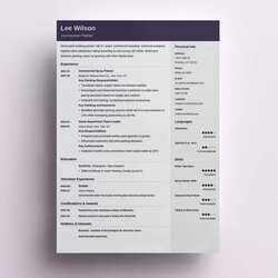 One Page Resume Templates Examples To Download And Use Now Cubic