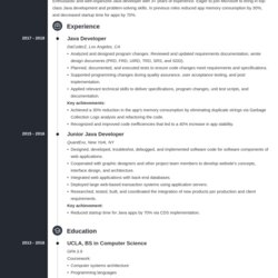 Swell Java Developer Resume Sample Mid Level To Senior Subscribers Example Template Concept
