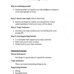 Perfect Persuasive Essay Outline Example Thumbnail Page