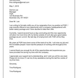 Preeminent Browse Our Image Of Resignation Letter Due To New Job Opportunity For Better Salary Sample Resign