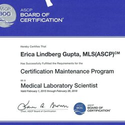 Very Good Board Of Certification