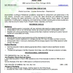 Champion Marketing Resume Occupational Examples Samples Free Edit With Word Resumes Letters Jobs Cover