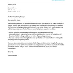 Sterling Cover Letter Examples