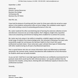 Cool Writing College Recommendation Letter Template Business Format Sample Samples Mentor Peer Reference