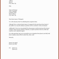 Terrific Free Resignation Letter Template Word Of How To Write