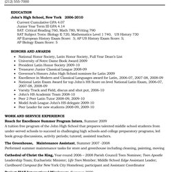 Matchless College Resume Template High School Application Fresh Doing