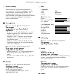 Outstanding Modern Resume For College Application Example Image