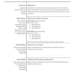 Eminent How To Write An Impressive High School Resume Academic Scholarship Template