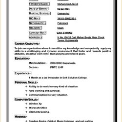Splendid Write Resume For Job Application Format First Vitae Curriculum