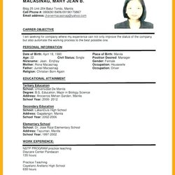 How To Make Resume For Job Application