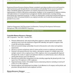 High Quality Human Resources Manager Resume Samples Sample Build