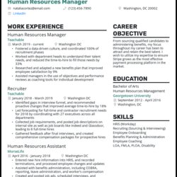 The Highest Quality Human Resources Resume Template Manager Example