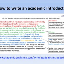 Swell How To Write An Academic Introduction English Introductions By
