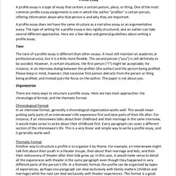Superb Free Sample Essay Templates In Interview Example Paper Profile Samples Write Essays