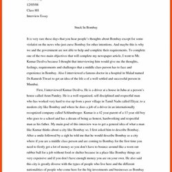Smashing Interview Essay Example Template Business Examples