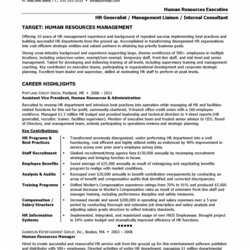 Brilliant Writing An Hr Manager Resume Tips Examples Sample Human Resources Professional Letter Cover