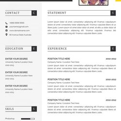 Excellent Perfect Resume Template Templates Word
