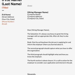 Very Good How To Write Cover Letter Layout With Examples And Templates Salutation Template