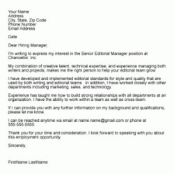 The Highest Quality Cover Letter Examples Resume Guide Sample