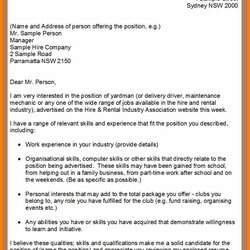 Great Samples Of Strong Cover Letters Latest News