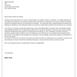 Out Of This World Samples Professional Cover Letter
