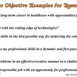 Resume Objective Statement Best Examples And Writing Guide Career Objectives Job Resumes Sample Good