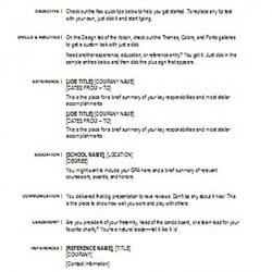 Cool Sample Resume Objectives How To Compose The Best Get Employer Basic Templates