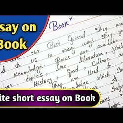 Essay On Book Write Short Handwriting