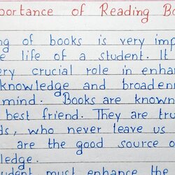 Terrific Write Short Essay On Importance Of Reading Books Writing