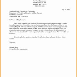 Tremendous Best Recommendation Letter For An Employee Invitation Template Ideas Reference Employment Referral
