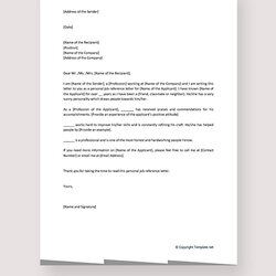 Superlative Free Reference Letter Templates Word Google Docs Apple Template Job Professional Personal