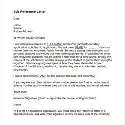 Swell Job Reference Letter Templates Sample Example Format Recommendation Examples Employee Width