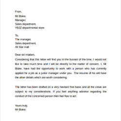 Peerless Personal Job Reference Letter Database Template Collection Sample Source
