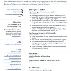 Fine Optometrist Resume Example And Writing Guide Ophthalmologist