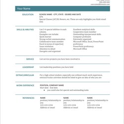 Admirable Microsoft Office Template Resume Curriculum Vitae Templates Word Remarkable Docs Format Simple