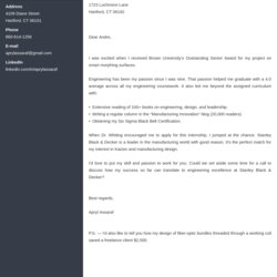 Admirable Cover Letter For Internship Examples Guide Template Cascade