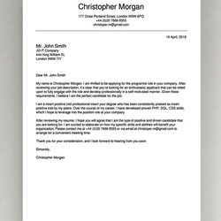Superlative Cover Letter For Resume