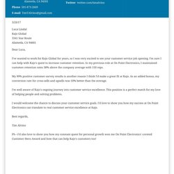 Marvelous How To Write Cover Letter For Job In Examples Customer Service