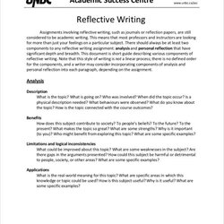Sterling Reflective Piece Of Writing Example Sample