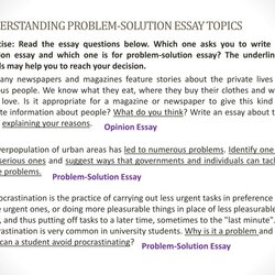 Fine Problem Solution Essay Presentation Free Download Thesis Paragraphs Understanding Topics