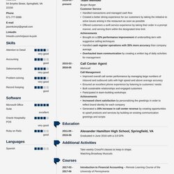 Peerless Example Of And The Best Resume Templates For Every