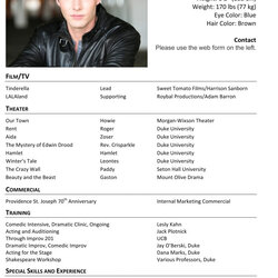 Matchless Resumes Social Media Sample Acting Resume Format Download Actors Template Child Actor No