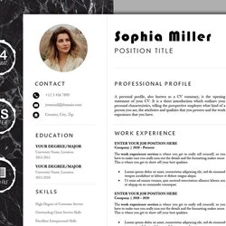 Champion Resume With Template For Word