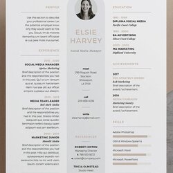 Sublime Resume Template With Photo Cover Letter Page Word