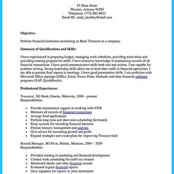 Out Of This World Banking Resume Objective Examples For Your Application