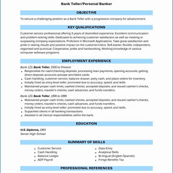 Resume Template For Banking Industry Invitation Ideas Sector Proportions Pertaining Examples To