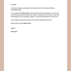 Easy Resignation Letter Format Resume Microsoft Word