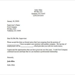 Superior Simple Resignation Letter Example Template Free Word Excel Premium How To Write Format