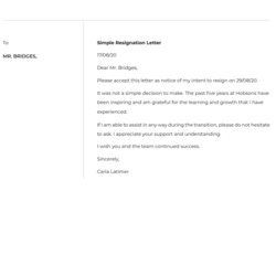 How To Write Your Resignation Letter Free Examples Resume